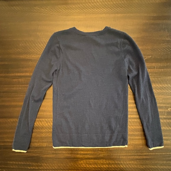 Club Monaco crew neck sweater. Merino wool. Navy blue. Size XS - Picture 3 of 6